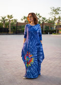Navy Tiedye Ballon Dress