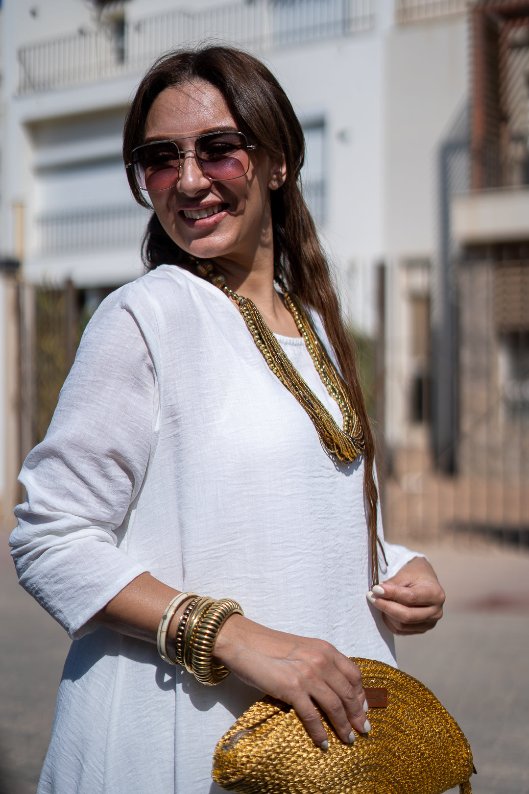 White Breeze Linen Ensemble