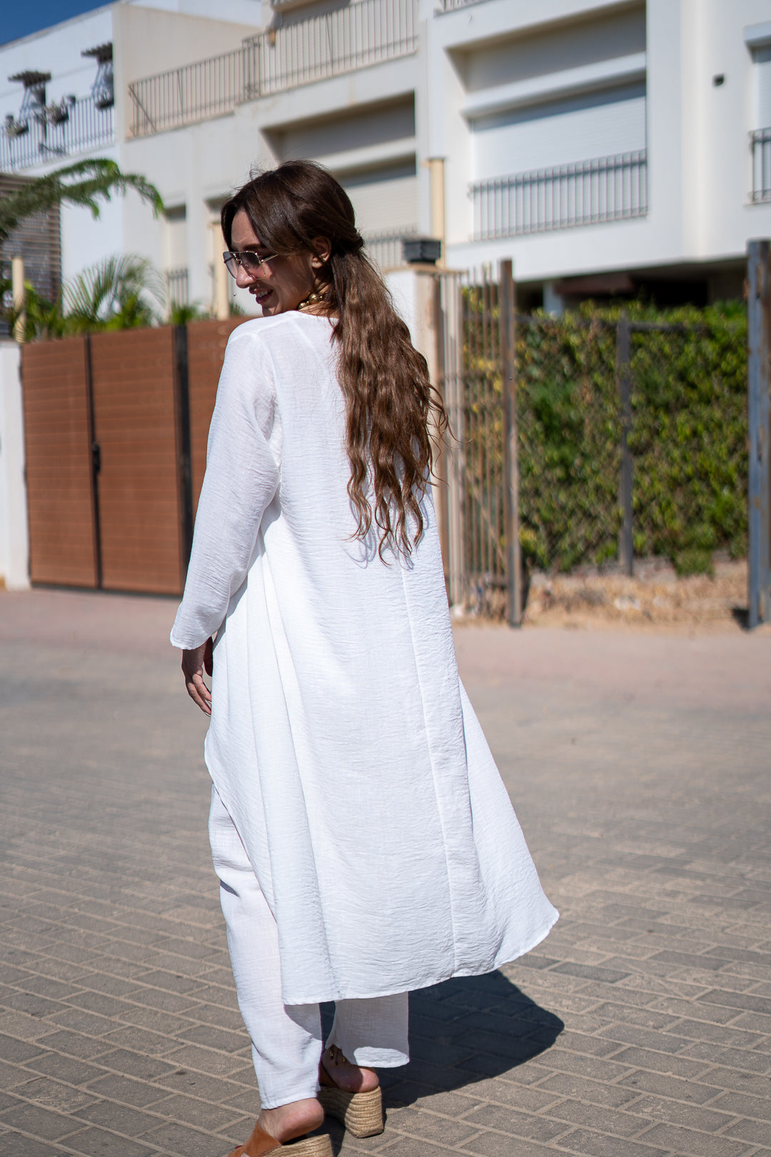 White Breeze Linen Ensemble