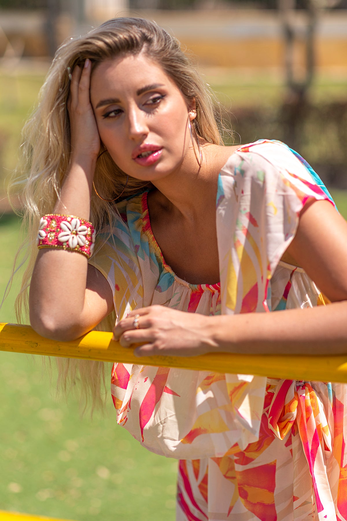 Painture Colored Chiffon Dress