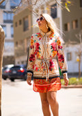 Baroque Bloom Shirt Dress
