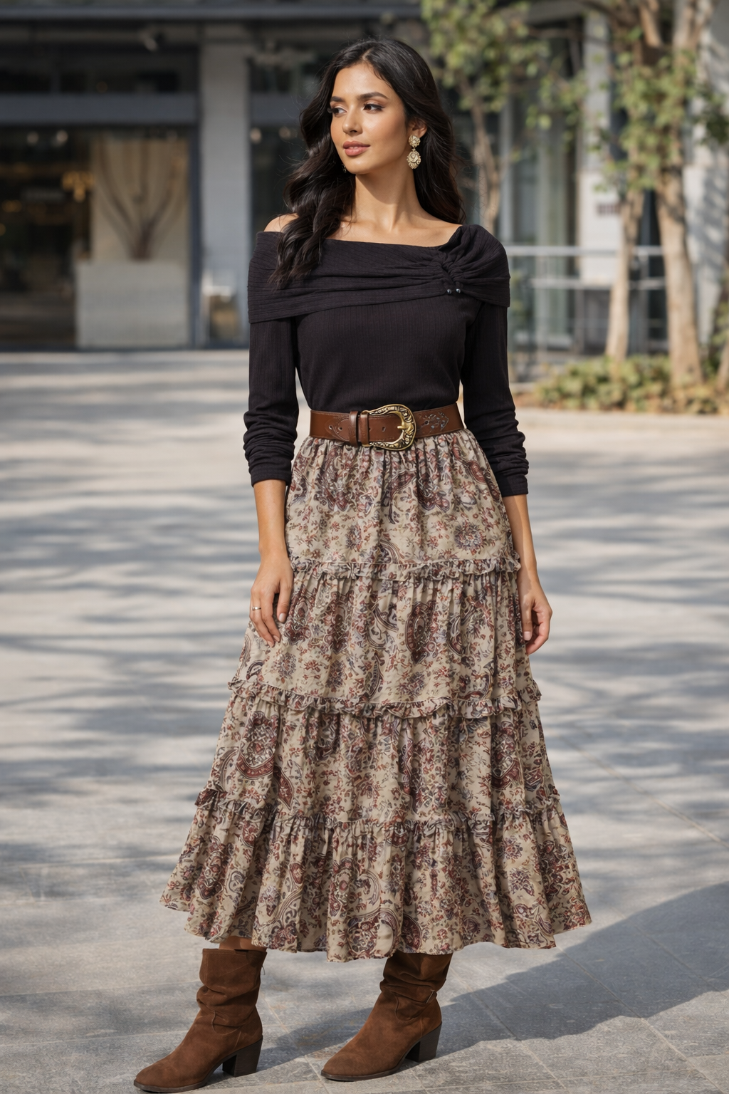 Off Shoulder Trendy Top