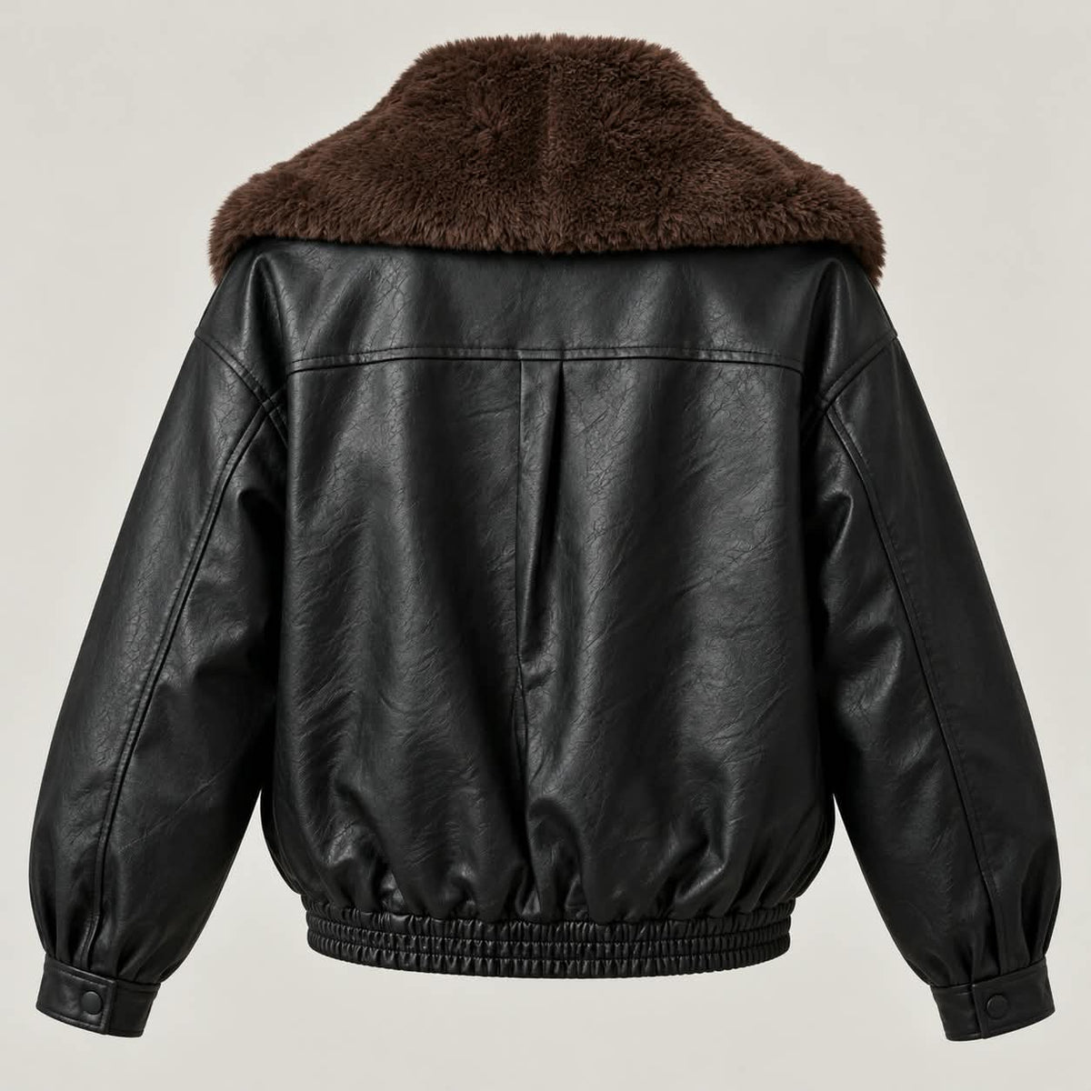 The Luxe Collar Leather Jacket