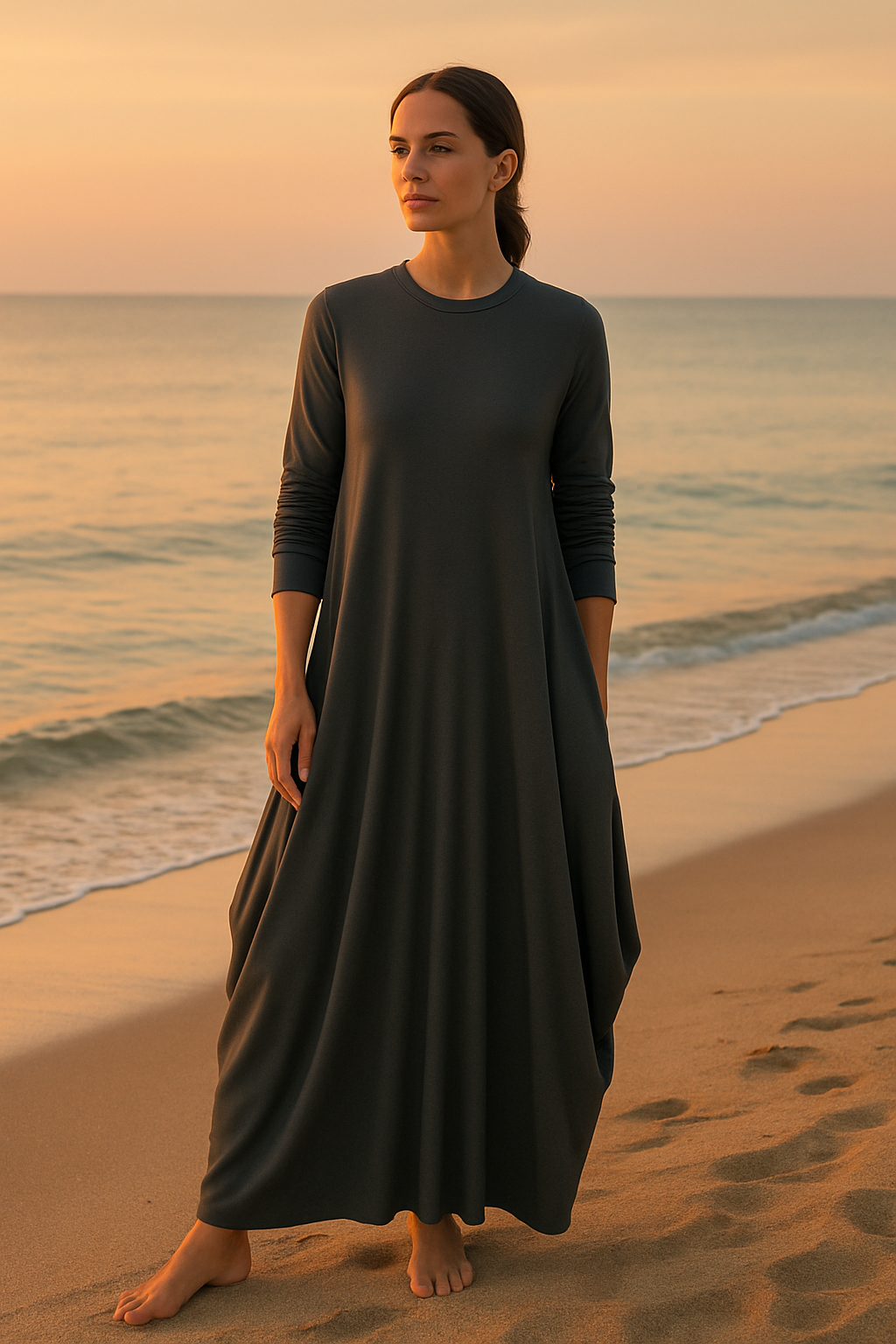 Pure Viscous Balloon Dress