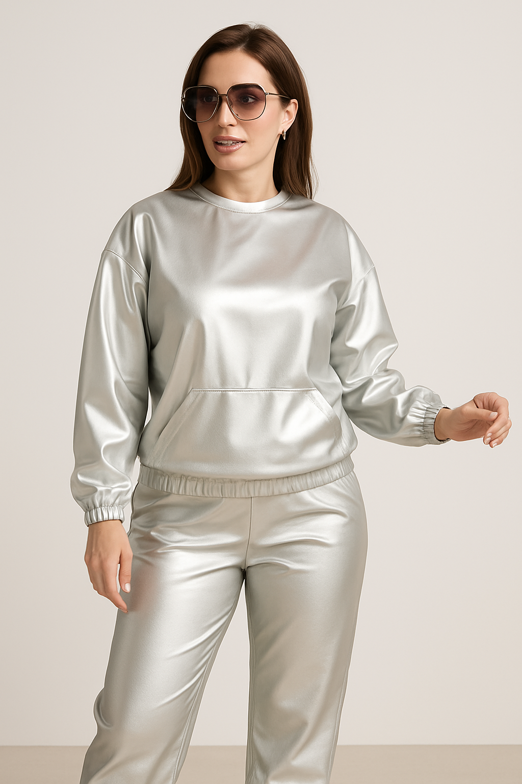 The Luxe Metallic Motion Set