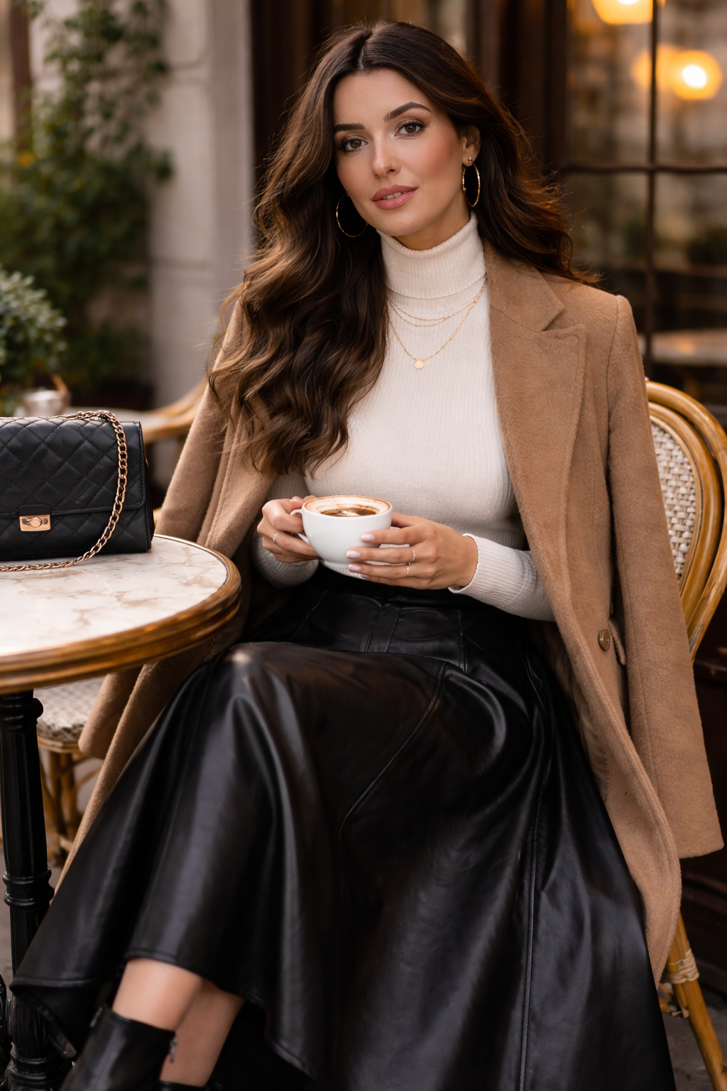 The Icon Leather Skirt