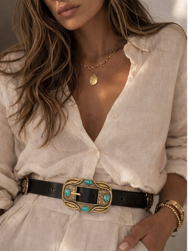 Arizona Turquoise Belt- 109 cms