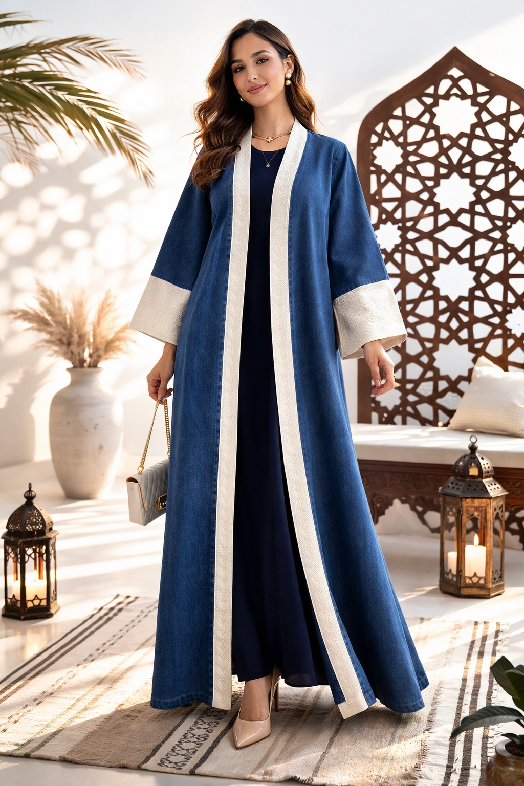 Malika Denim kaftan