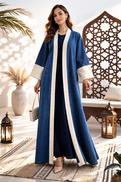 Malika Denim kaftan