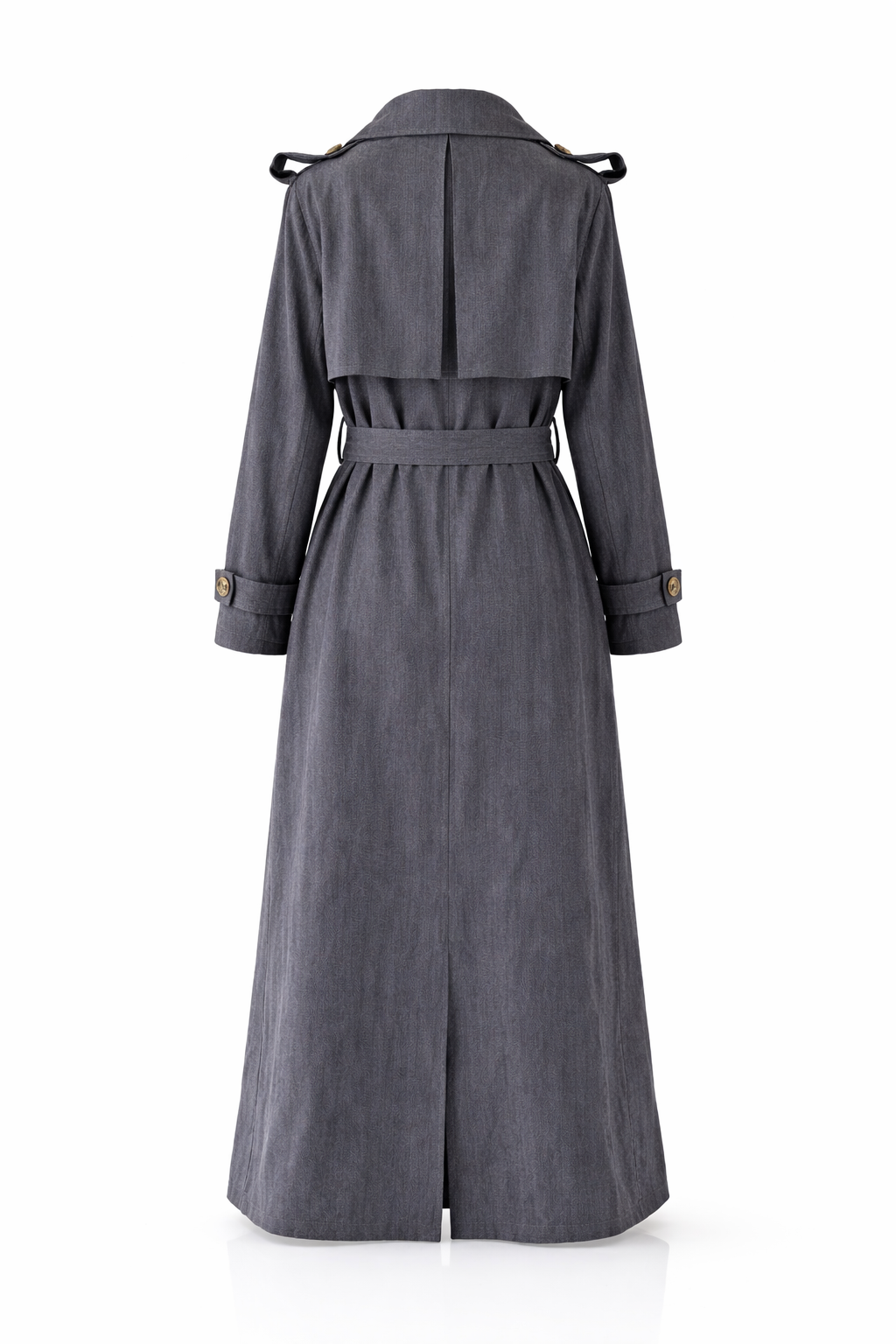 The Élan Trench Coat Denim  Blue