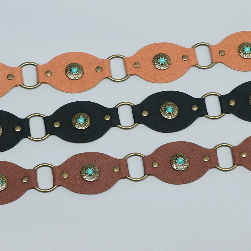 Blush Turquoise Charm Belt – 111 cm