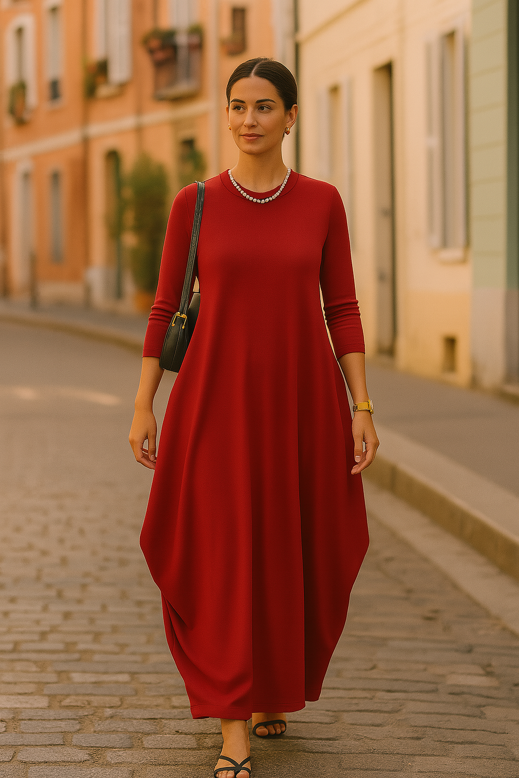 Pure Viscous Balloon Dress