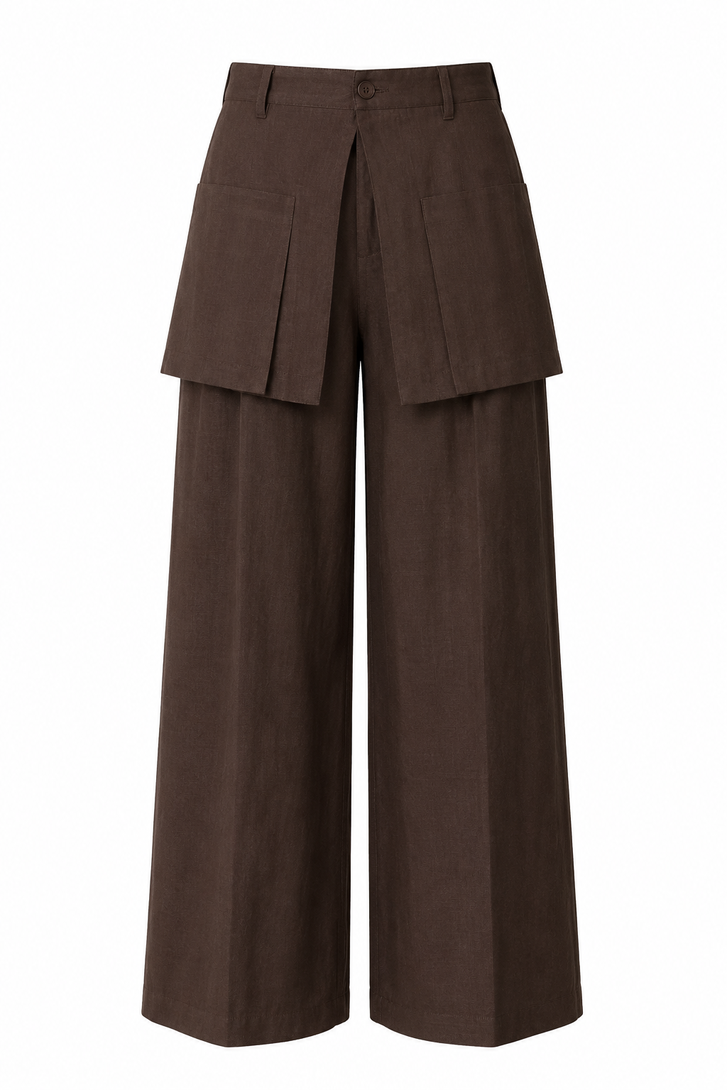 Skirted Wide-Leg Pants