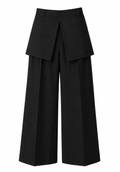 Skirted Wide-Leg Pants