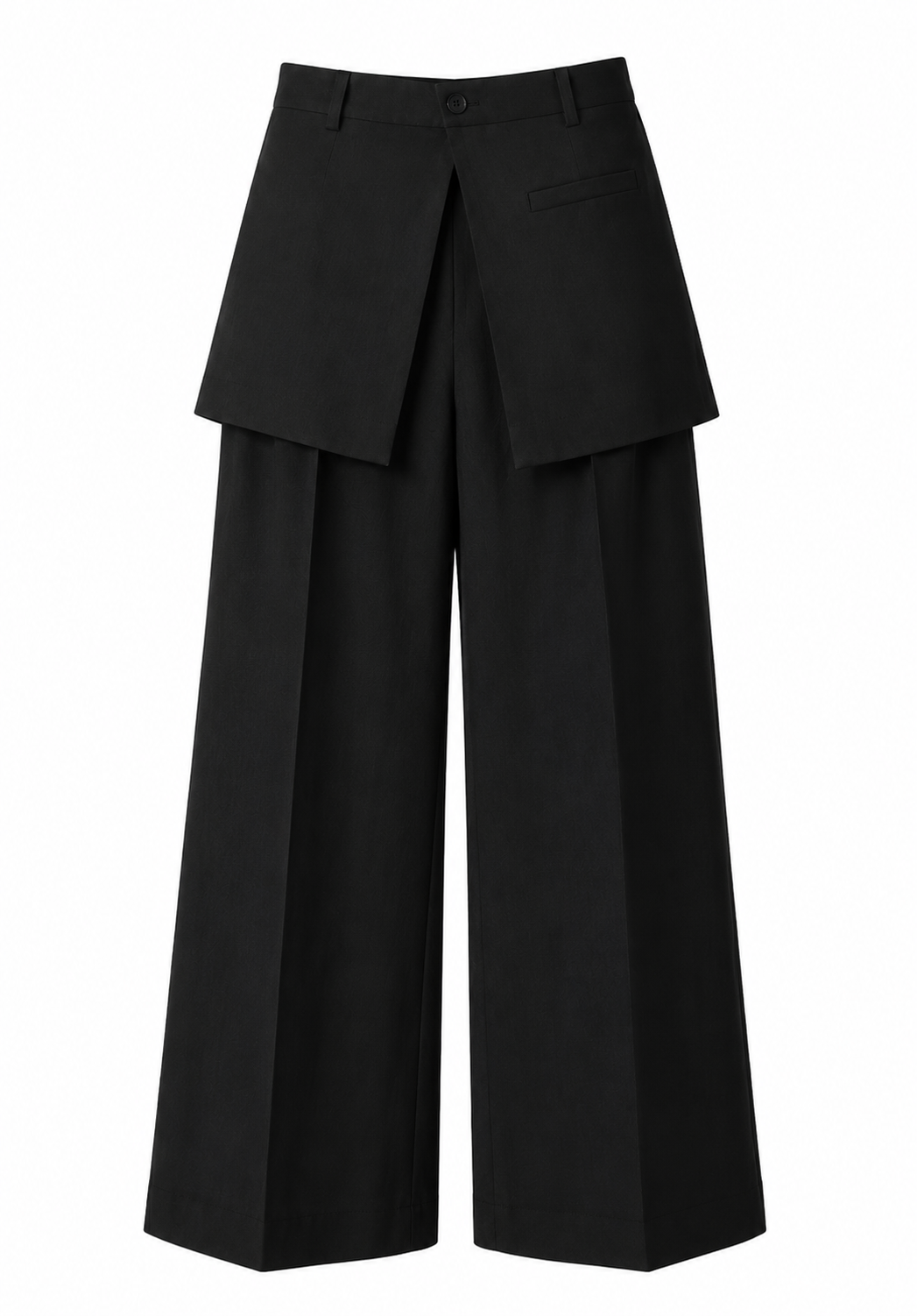 Skirted Wide-Leg Pants