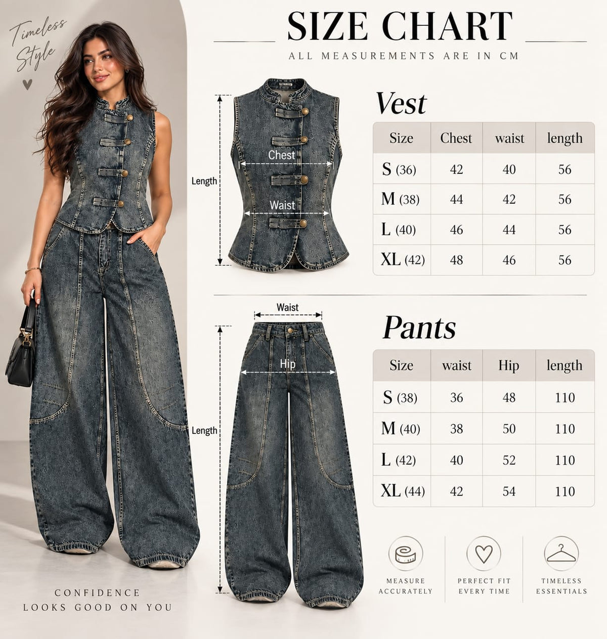 The Valentina Denim Set
