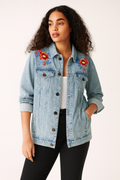 Embroidered Bloom Denim Jacket