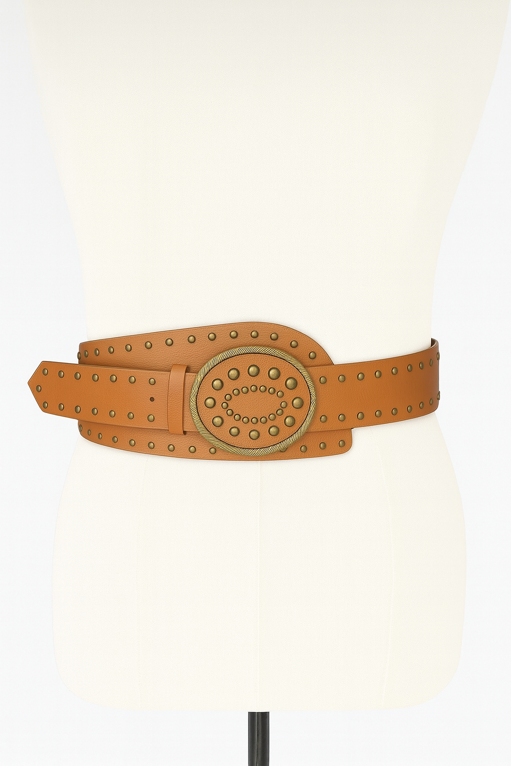 Oval Stud Statement Belt 106 cms