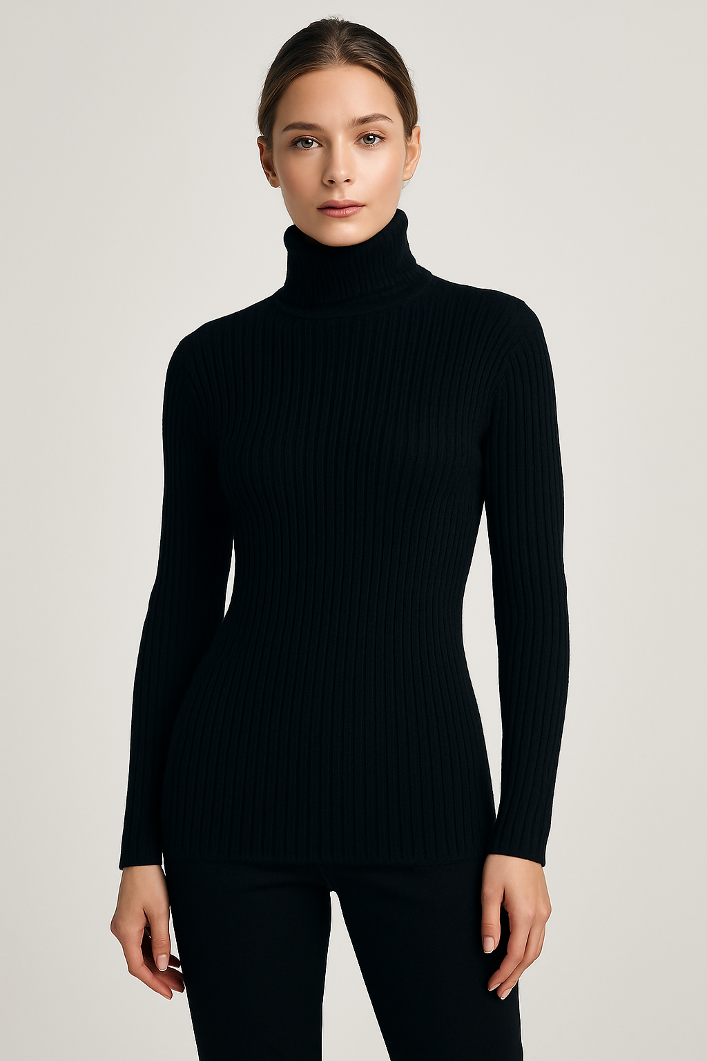 Glow Ribbed Turtleneck