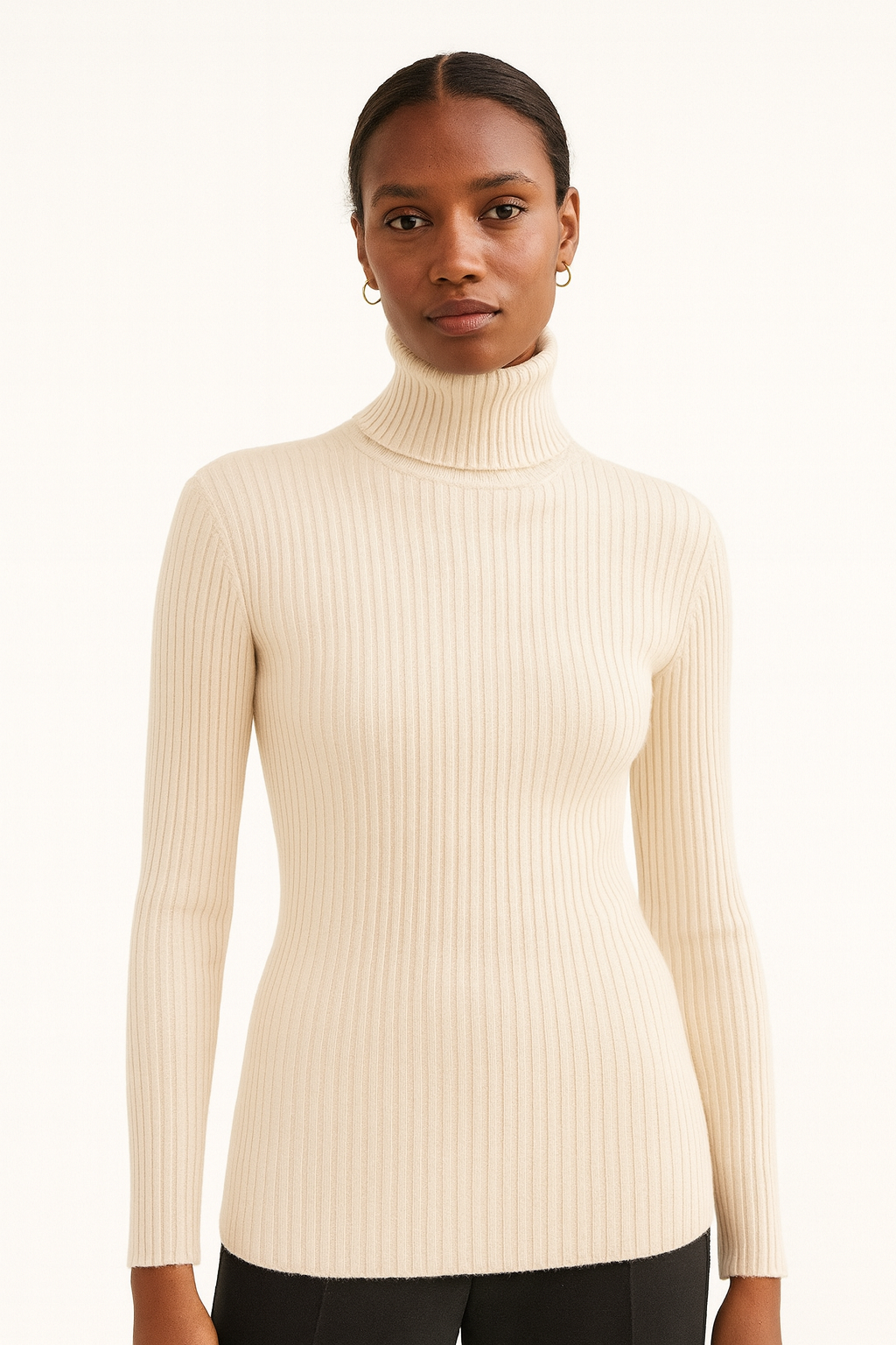 Glow Ribbed Turtleneck