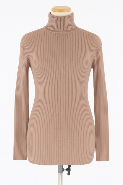 Glow Ribbed Turtleneck