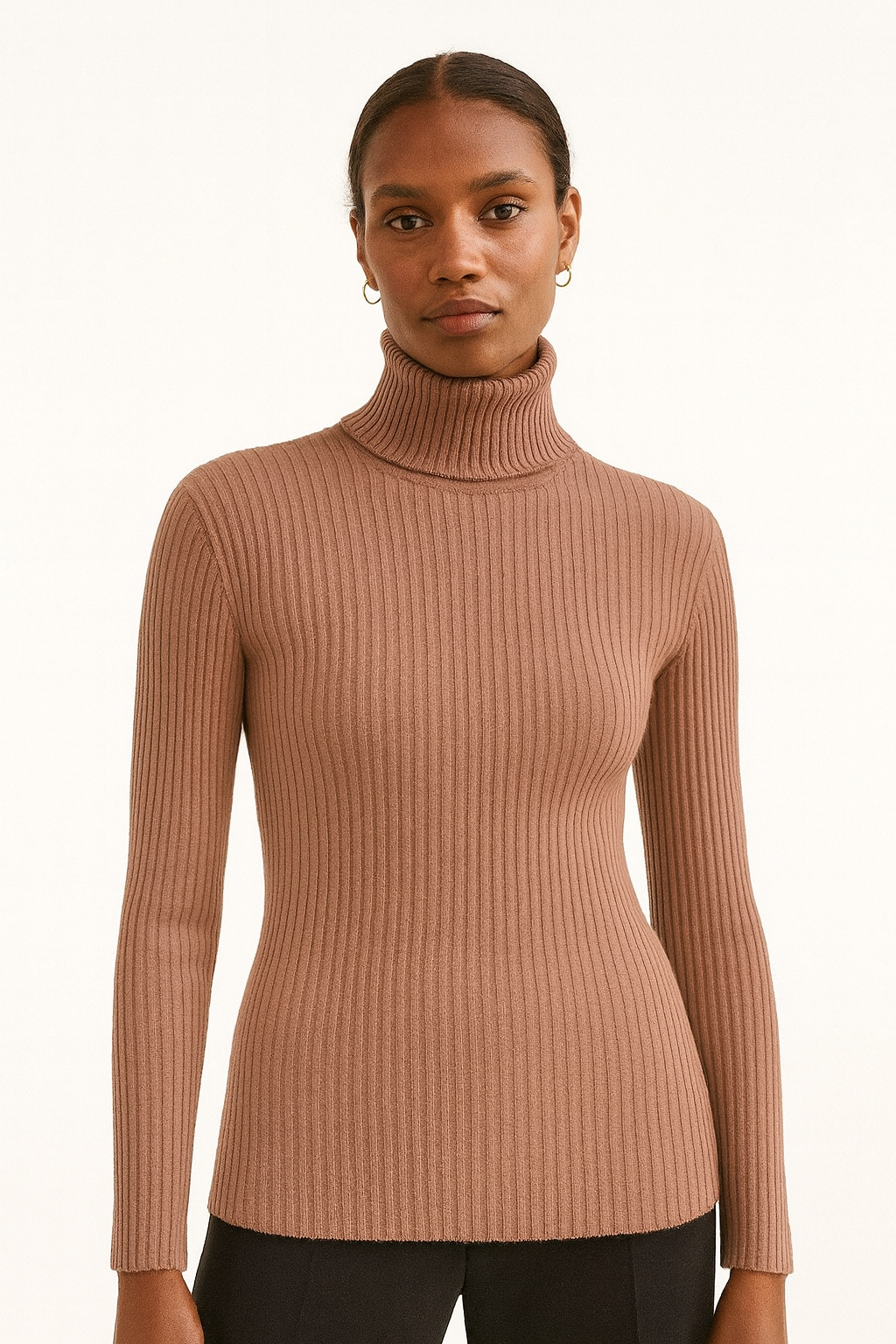 Glow Ribbed Turtleneck