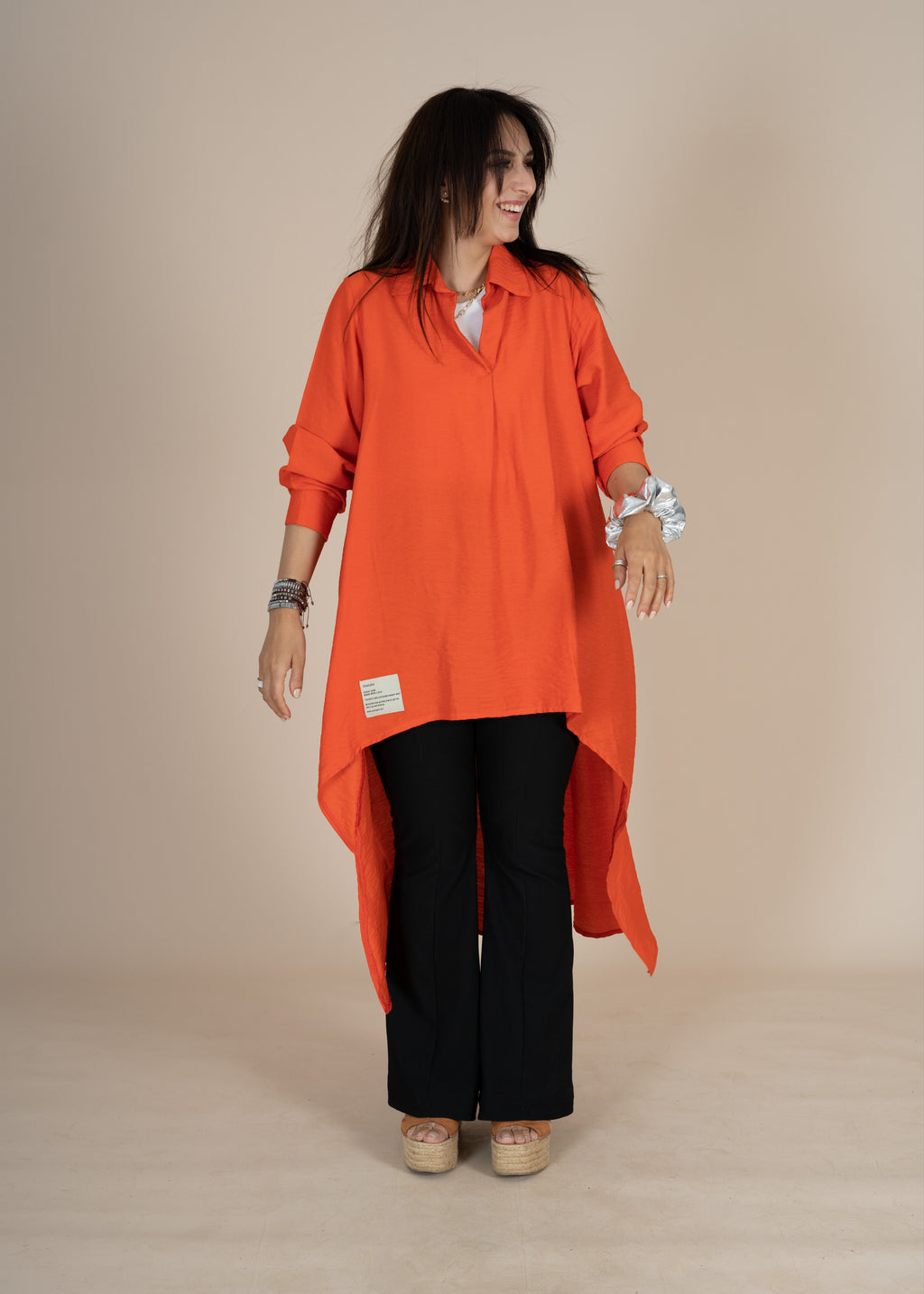 Breeze Asymmetrical Shirt Tunic