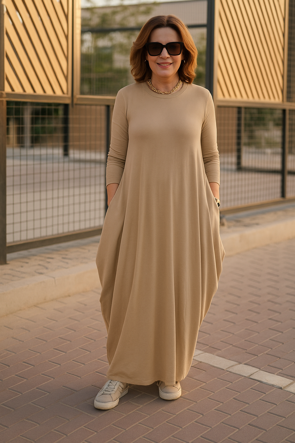 Pure Viscous Balloon Dress