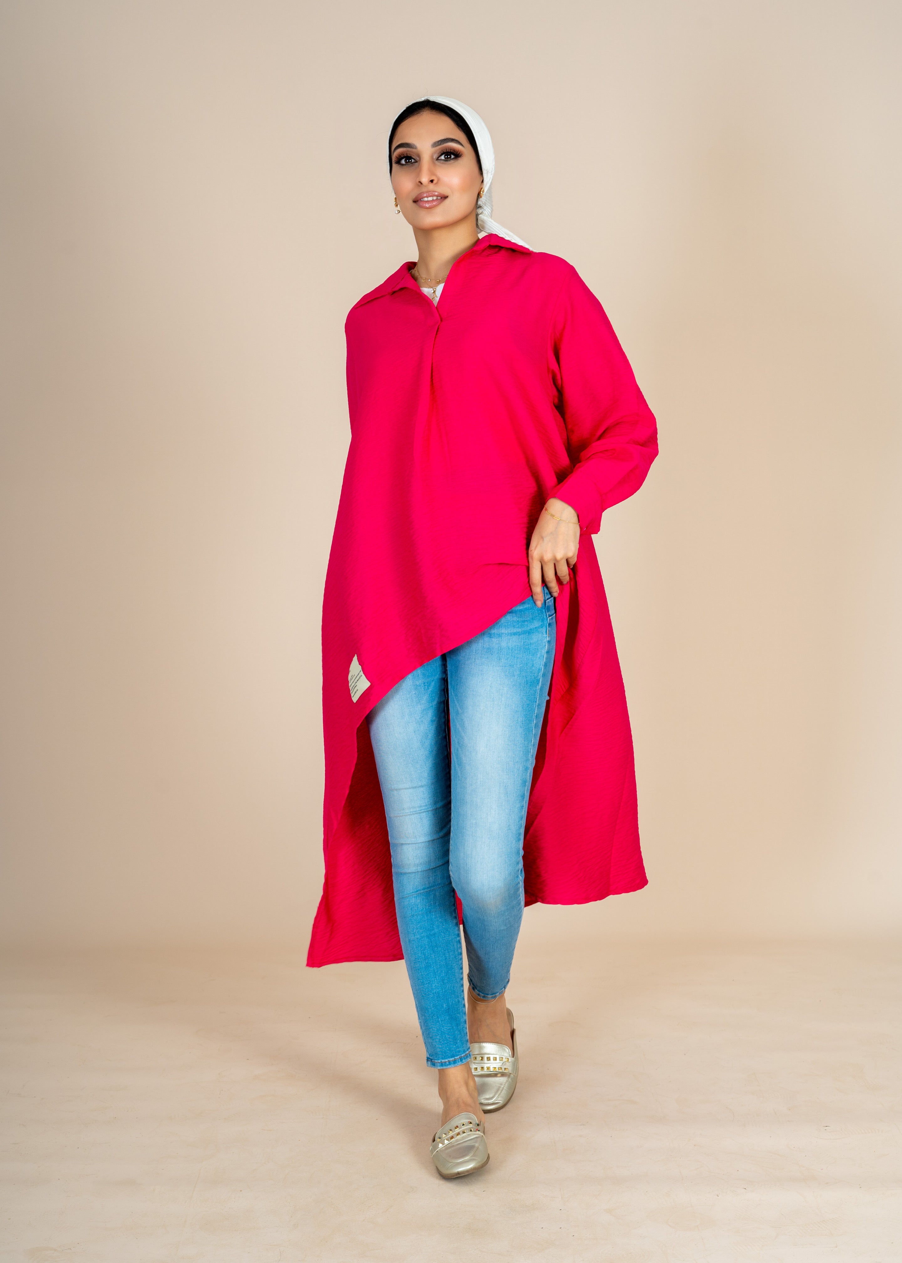 Breeze Asymmetrical Shirt Tunic