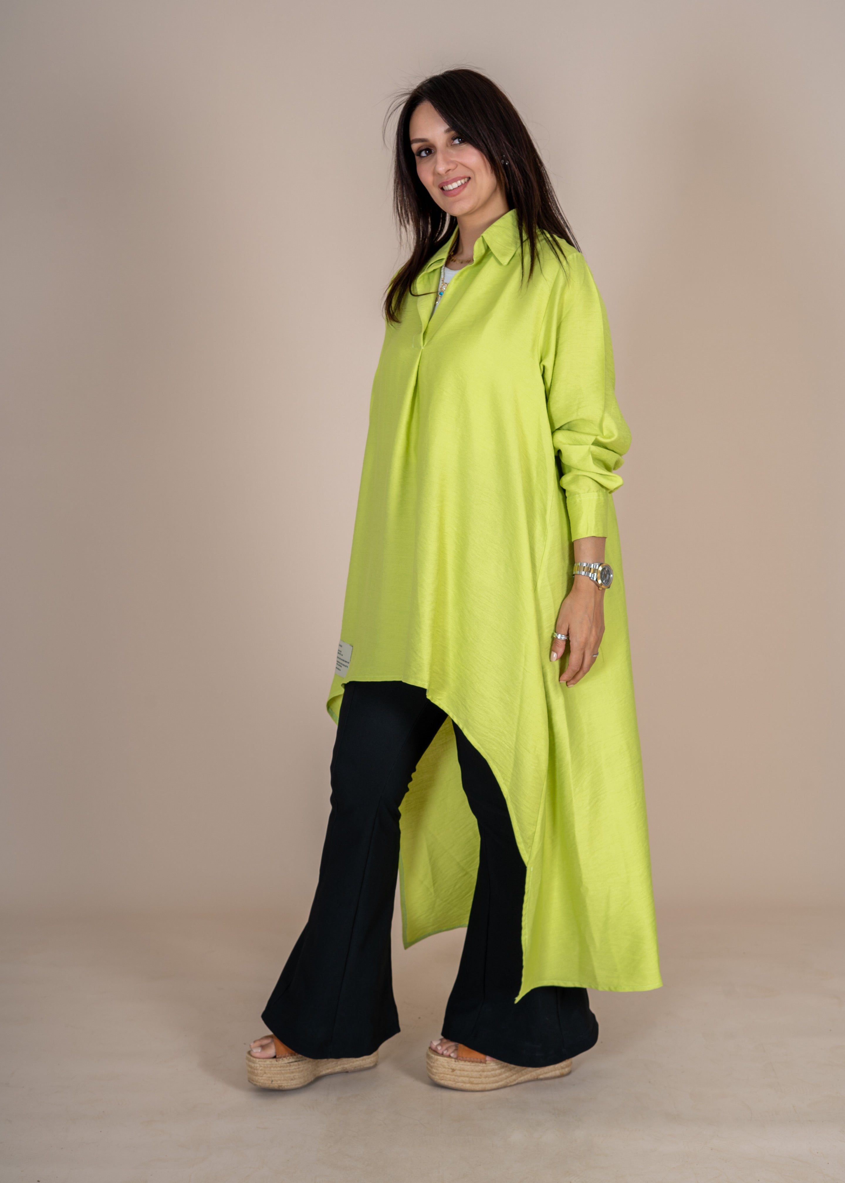 Breeze Asymmetrical Shirt Tunic