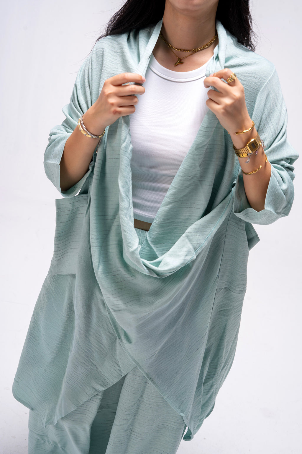 Pastel Striped Wrap Set