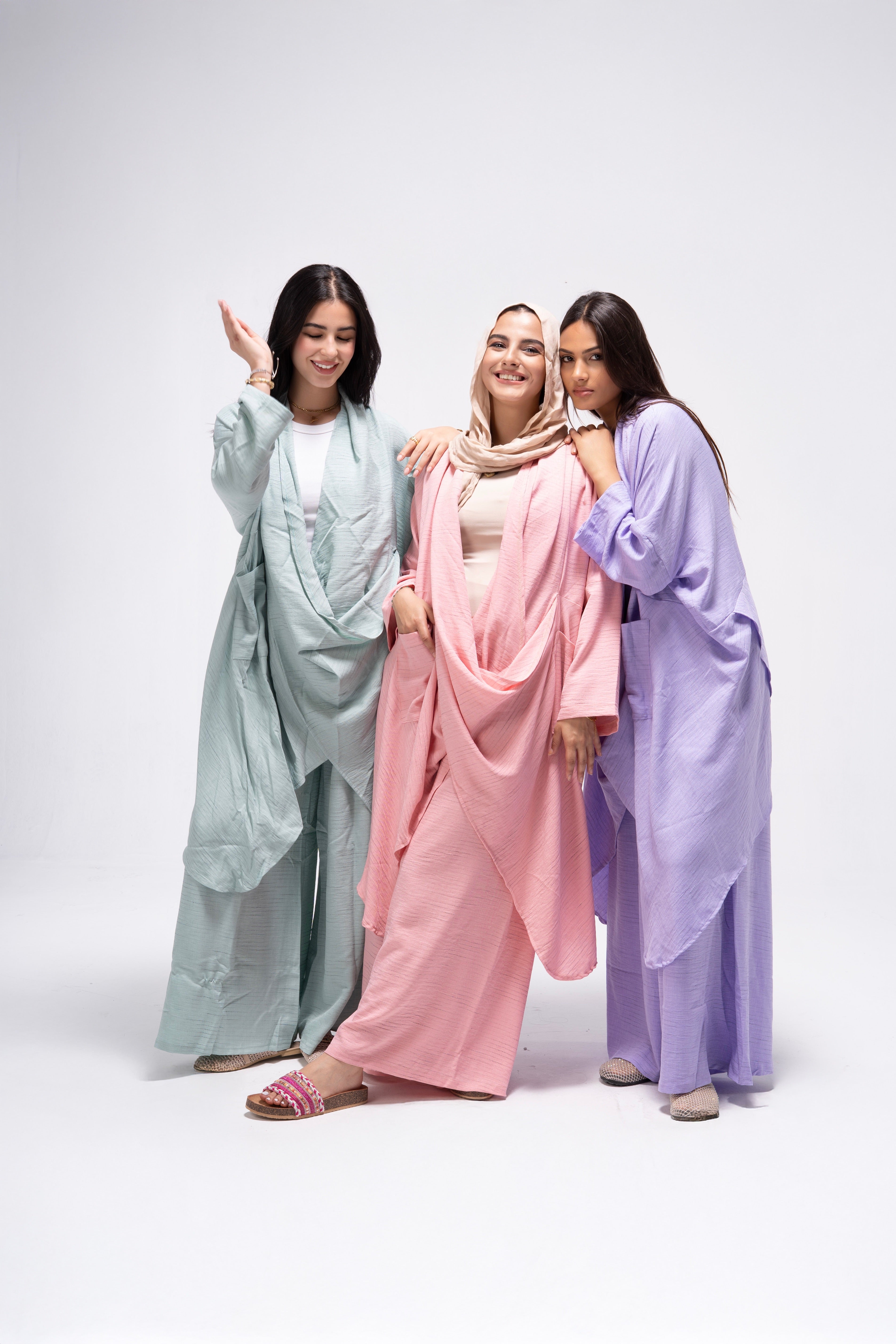 Pastel Striped Wrap Set