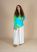 Green Tie Dye Top