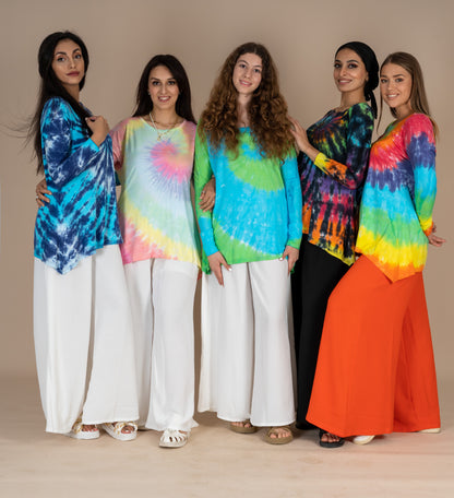 Green Tie Dye Top