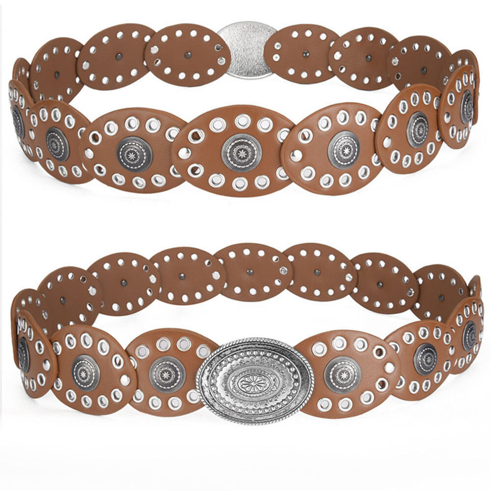 Western Oval Eyelet Belt 108CM