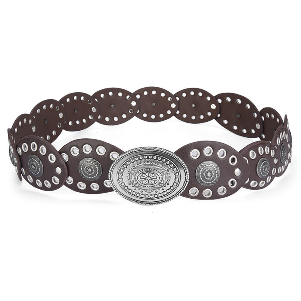 Western Oval Eyelet Belt 108CM