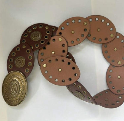 Western Oval Eyelet Belt 108CM