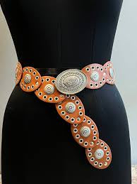 Western Oval Eyelet Belt 108CM