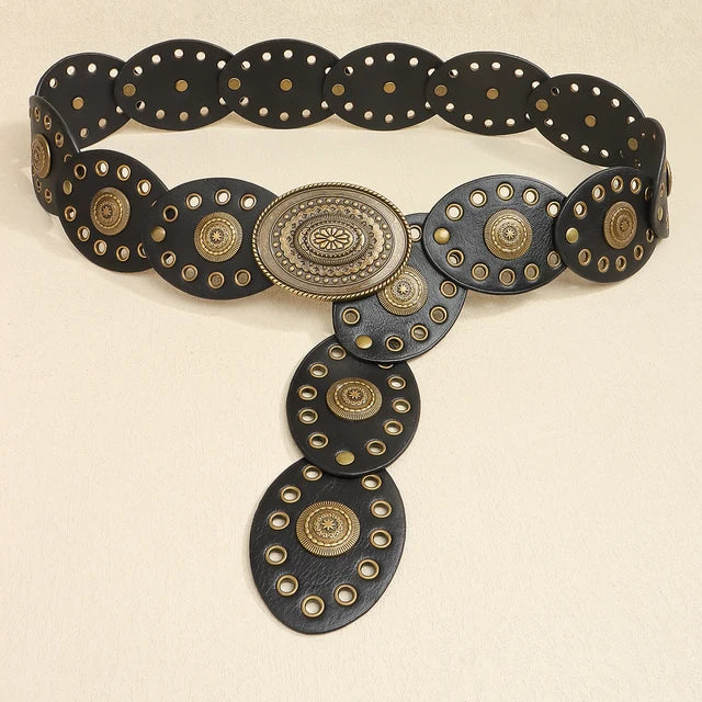 Western Oval Eyelet Belt 108CM